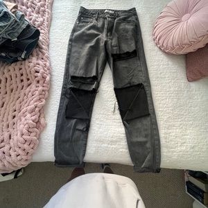 Adika black wash jeans